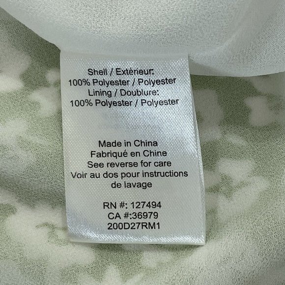 Heartloom Womens Dress Size Small Green‎ Floral Lined - Picture 6 of 8